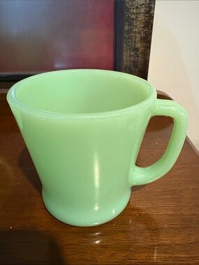 Jadite jadeite Green Fire King Coffee Mug - D Handle Home Dining
